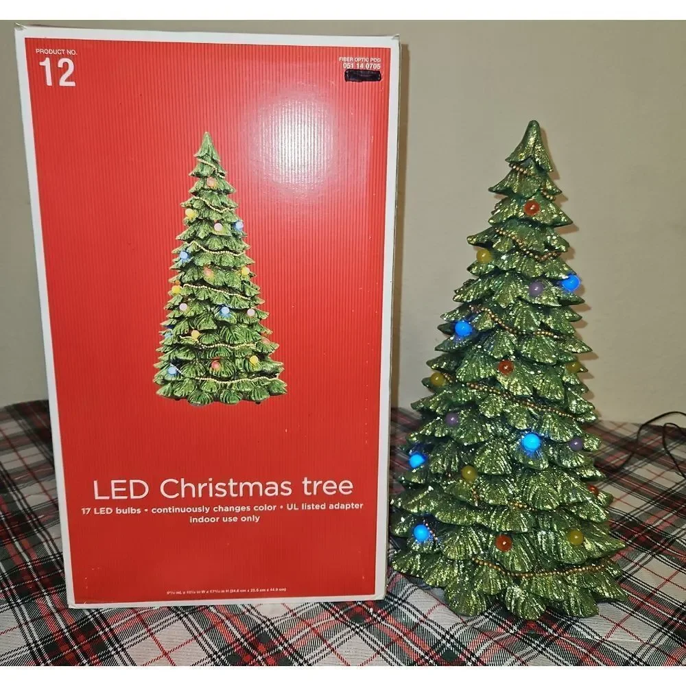 Festive LED Christmas Lighted Tree Table Decor
